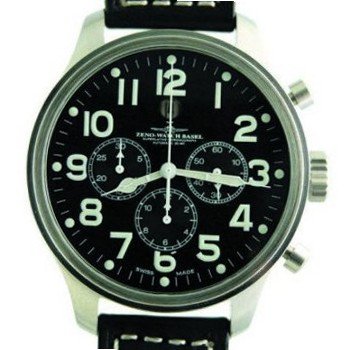 Zeno Pilot Oversized Tri-Compax Horizontal Chronograph Ref. 8557 THD A-SV