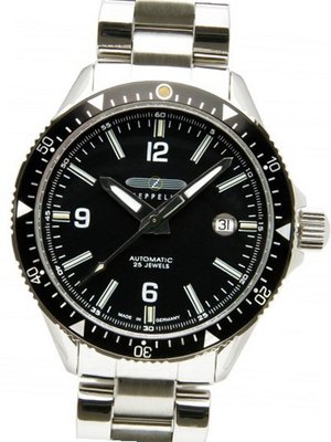 Zeppelin Black Line Tube Lights Diver Automatic