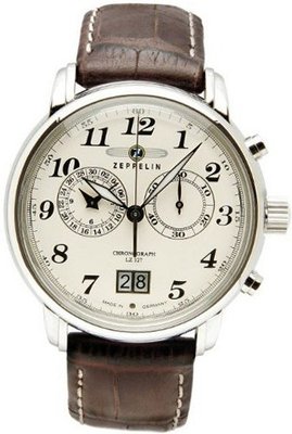 Zeppelin Chrono 7684-5 Chronograph for Him Made in Germany