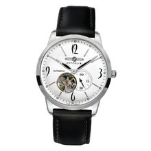 Zeppelin Flat Line Automatic 73601 With Open Heart And White Dial