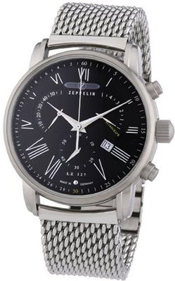 Zeppelin Quartz LZ127 Transatlantik 7682M2 with Metal Strap
