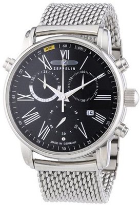 Zeppelin Quartz LZ127 Transatlantik 7696M2 with Metal Strap