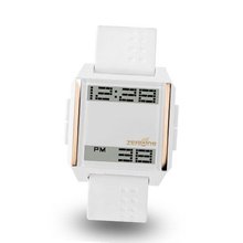 uZEROne Zerone Bsquared Ultra Slim White IP Rose Gold Digital 