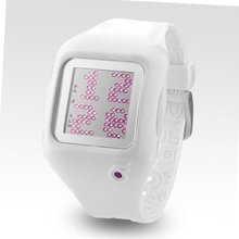 uZEROne Zerone Dazzled Animation Pink Swarovski Crystal with White Case Scrolling Message 