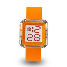 uZEROne Zerone Dazzled Transparent Orange Swarovski Crystal Digital 