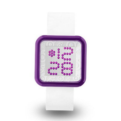 uZEROne Zerone Dazzled Transparent Purple White Swarovski Crystal Digital 