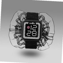 uZEROne Zerone Lolita Black Swarovski crystal Digital (Black Lace) 