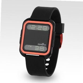 Zerone Bsquared 2 Ultra Slim Orange & Black Aluminum Bezel Digital