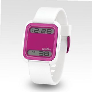 Zerone Bsquared 2 Ultra Slim Pink & White Aluminum Bezel Digital