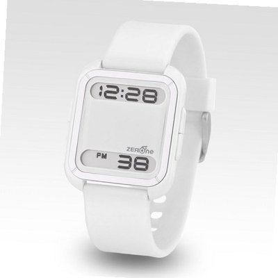 Zerone Bsquared 2 Ultra Slim Silver & White Aluminum Bezel Digital