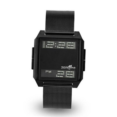 Zerone Bsquared Ultra Slim IP Black Mesh Band Digital