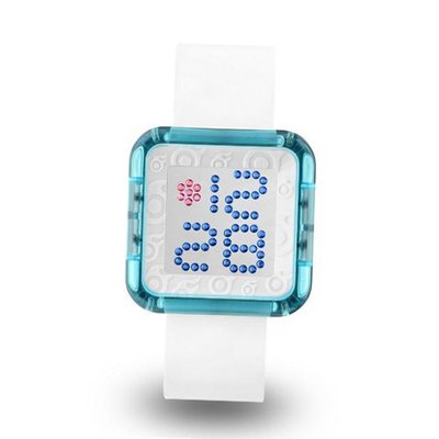 Zerone Dazzled Transparent Blue Swarovski Crystal Digital