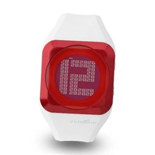 Zerone Hidden Digital White Metalic Red Digital