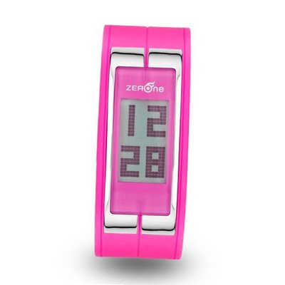 Zerone Illusions Pink Silver Digital Cuff