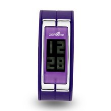 Zerone Illusions Purple Silver Digital Cuff