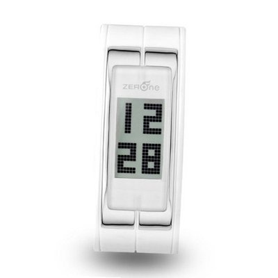 Zerone Illusions White Silver digital Cuff