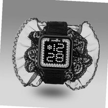 Zerone Lolita Black White Swarovski Crystal Digital (Black Lace)