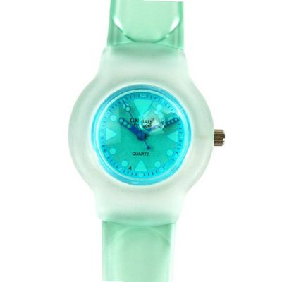 Willis Plastic Quartz with Blue Jelly Color Bands Color Blue