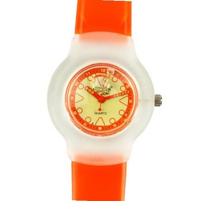 Willis Plastic Quartz with Orange Jelly Color Bands Color Orange