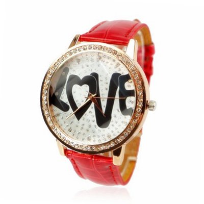 ZLYC Love Rhinestone Studded Fashion Ladies
