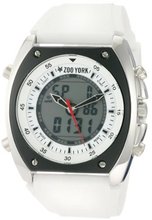 Zoo York ZY1017 Spring 2011 Shiny Silver Barrel Analog-Digital Case