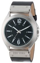Zoo York ZY1234 Street Wear Collection Round Case Hinged Strap Black