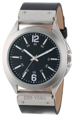 Zoo York ZY1234 Street Wear Collection Round Case Hinged Strap Black