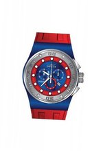 Invicta 12324 Akula Blue Red Dial Quartz Chrono Red Pu