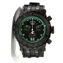 Invicta 12345 Specialty Resv Black Grn Dial Quartz Crono Black