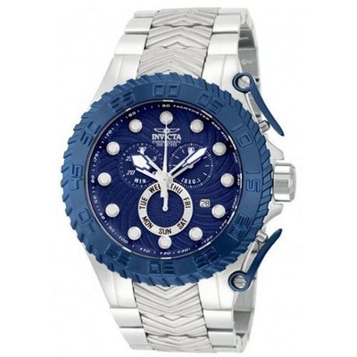 Invicta 12943 Pro Diver Blue Dial Quartz Chrono Stainless Steel