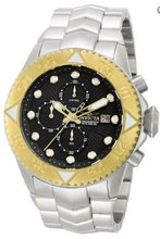 Invicta 13097 Pro Diver Black Gold Dial Quartz 3H Stainless Steel