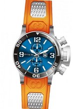 Invicta 80222 Corduba Quartz 3H Blue Dial Orange Pu