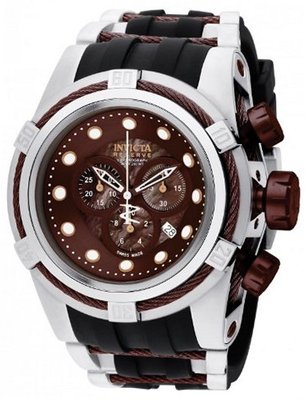Invicta 830 Reserve Bolt Black Dial Quartzchrono Black Gun Pu