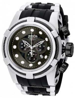 Invicta 831 Reserve Bolt Black Dial Quartzchrono Black Gun Pu