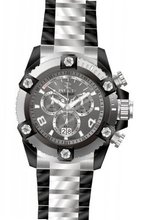 uZWI Group Invicta 13020 Arsenal Grey Dial Quartz Chrono Grey-Black Stainless Steel 