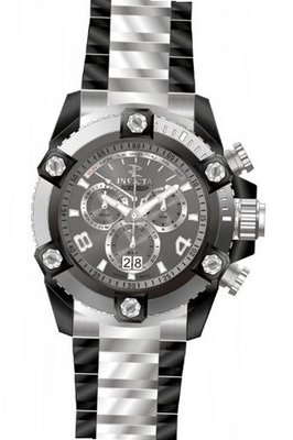uZWI Group Invicta 13020 Arsenal Grey Dial Quartz Chrono Grey-Black Stainless Steel 